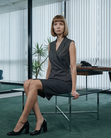 0900 Wool Grey Pencil Skirt non-variant image 4