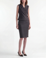 0900 Wool Grey Pencil Skirt non-variant image 3