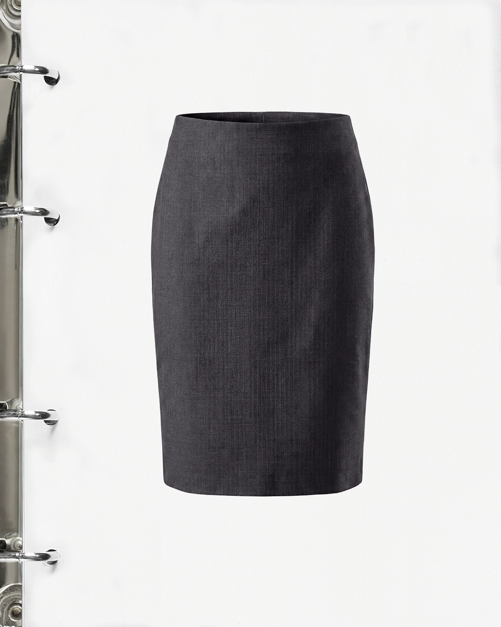 0900 Wool Grey Pencil Skirt non-variant image 1