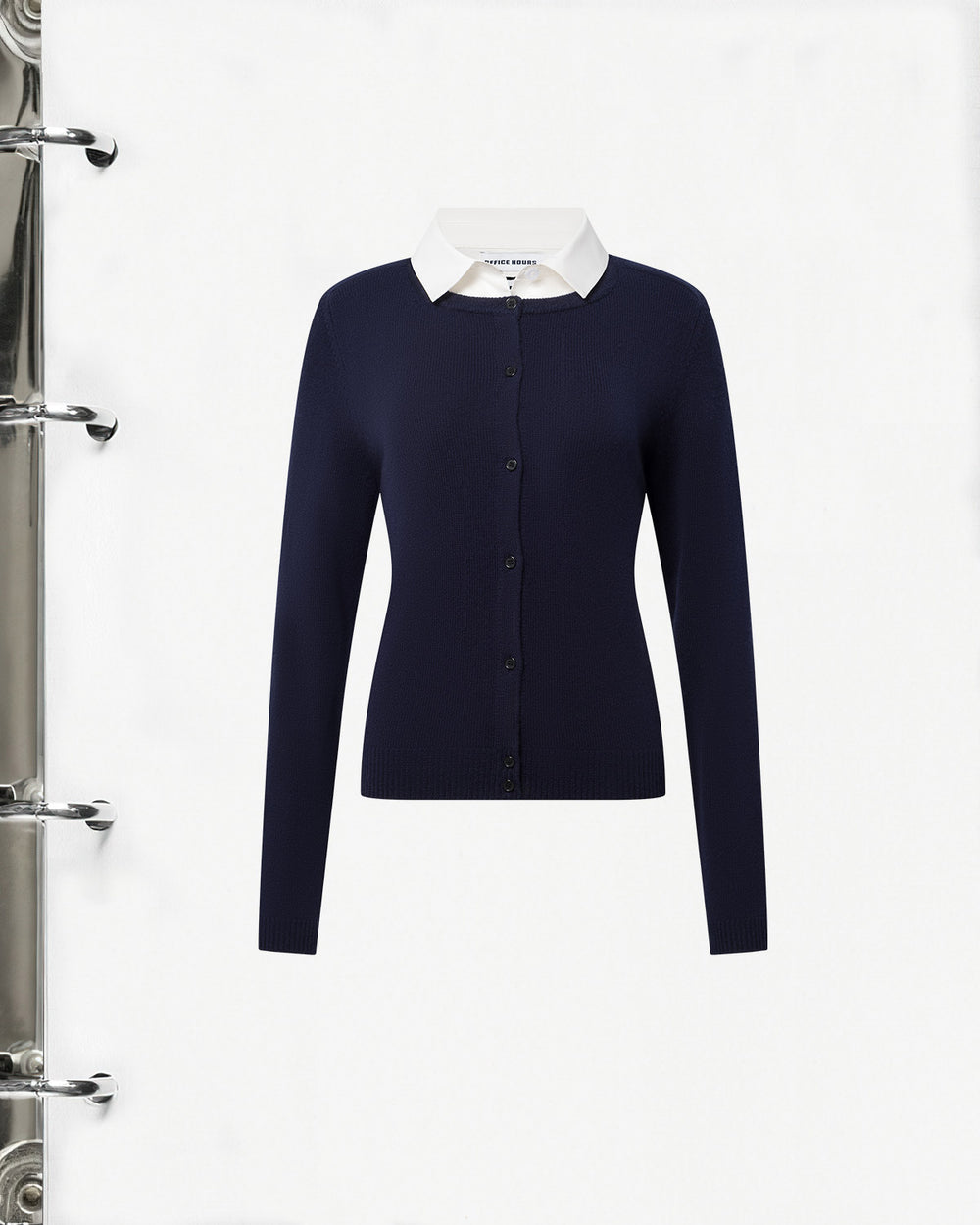 1200 Cardigan with Detachable Collar non-variant image 1
