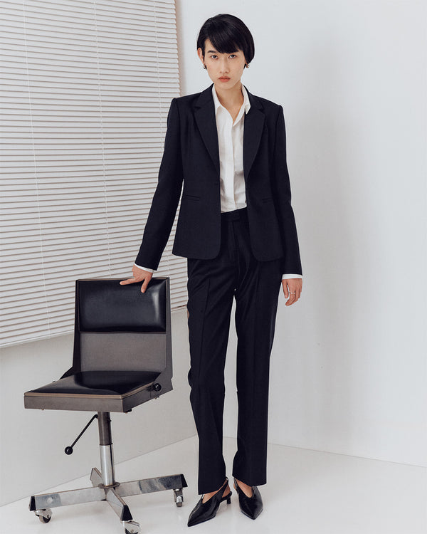 0900 Silk Lined Wool Pant Product Card Hover Image
